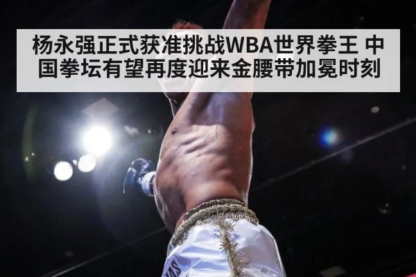 杨永强正式获准挑战WBA世界拳王 中国拳坛有望再度迎来金腰带加冕时刻